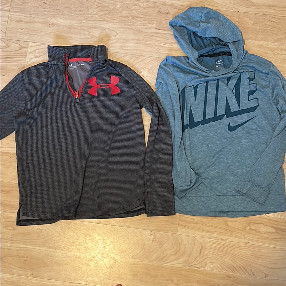 Under Armour and Nike Hoodies - Red and Blue